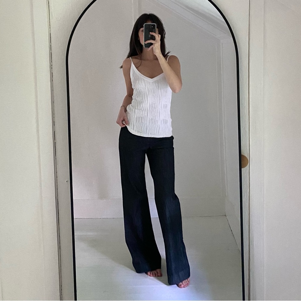 Rayure Paris Vintage Y2K Pleated Tank Top Size 5